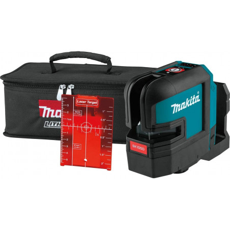 Makita SK105DZ Cordless Red Cross Line Laser - 12 V - Blue, Silver