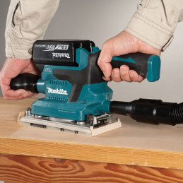 Makita DBO380Z Cordless Orbital Sander 18 V (without Battery, without Charger), Petrol/Black