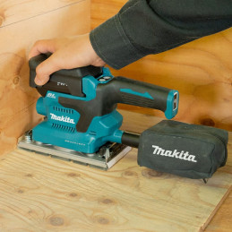 Makita DBO380Z Cordless Orbital Sander 18 V (without Battery, without Charger), Petrol/Black