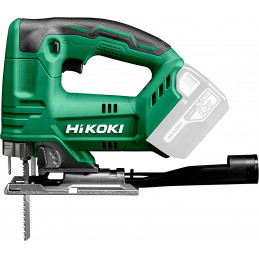 HIKOKI CJ18DA Cordless Jigsaw (Li-Ion, 18 V, 26 mm Lifting Height, Maximum 45° Bevel Cuts, 4-Stage Pendulum Lift Function,