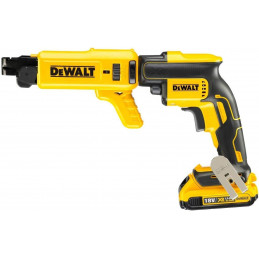 DeWalt Drywall Screwdriver with Magazine Attachment (2.0 Ah XR Battery, 18 Volt, Brushless, Lightweight and Compact, with LED,