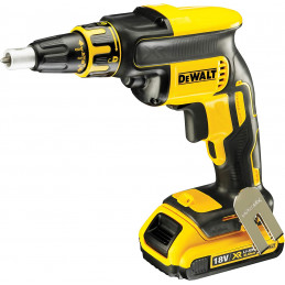 DeWalt Drywall Screwdriver with Magazine Attachment (2.0 Ah XR Battery, 18 Volt, Brushless, Lightweight and Compact, with LED,