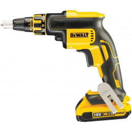 DeWalt Drywall Screwdriver with Magazine Attachment (2.0 Ah XR Battery, 18 Volt, Brushless, Lightweight and Compact, with LED,