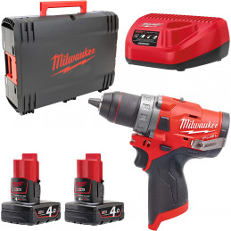Milwaukee M12 FDD-402X Compact M12 FUEL™ 2-speed drill driver with brushless POWERSTATE™ motor
