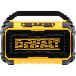 Dewalt DCR011 Bluetooth Battery Speaker (Stereo, Extremely Robust, with Roll Bar, AUX Input 3.5 mm, All XR Li-Ion Sliding