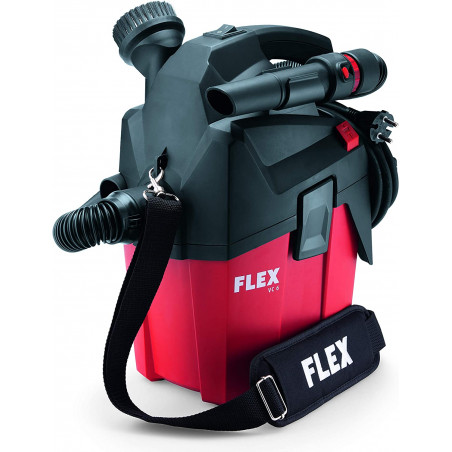 Flex VC 6 L MC Workshop Vacuum Cleaner (1200 Watt, Compact Dry Vacuum Cleaner with Carry Strap, 6 L Container, Vacuum Cleaner