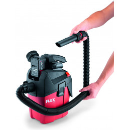 Flex VC 6 L MC Workshop Vacuum Cleaner (1200 Watt, Compact Dry Vacuum Cleaner with Carry Strap, 6 L Container, Vacuum Cleaner