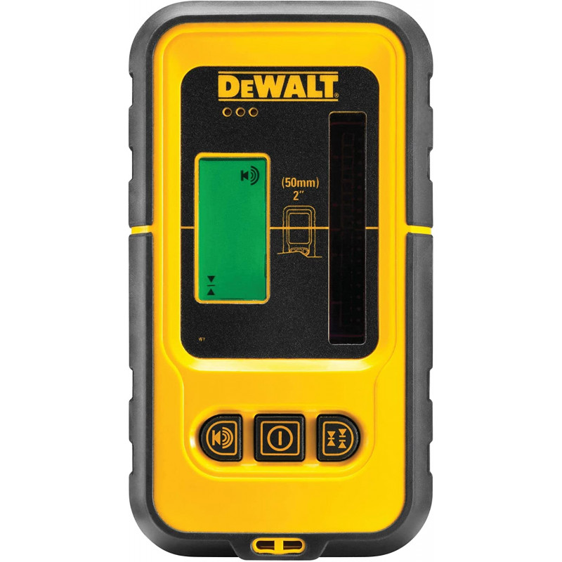 DeWalt receiver / laser detector (for DW088 and DW089, up to 50 meters, easy handling, moisture and splash-proof housing, LCD