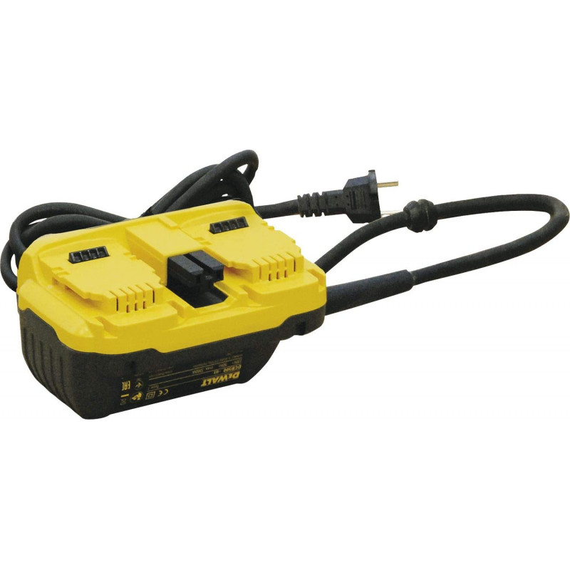 Dewalt DCB500-QS 230V Power Adapter for 2x54V, 54V, Black/Yellow, Size